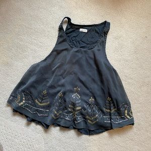 Hollister chiffon tank with studs